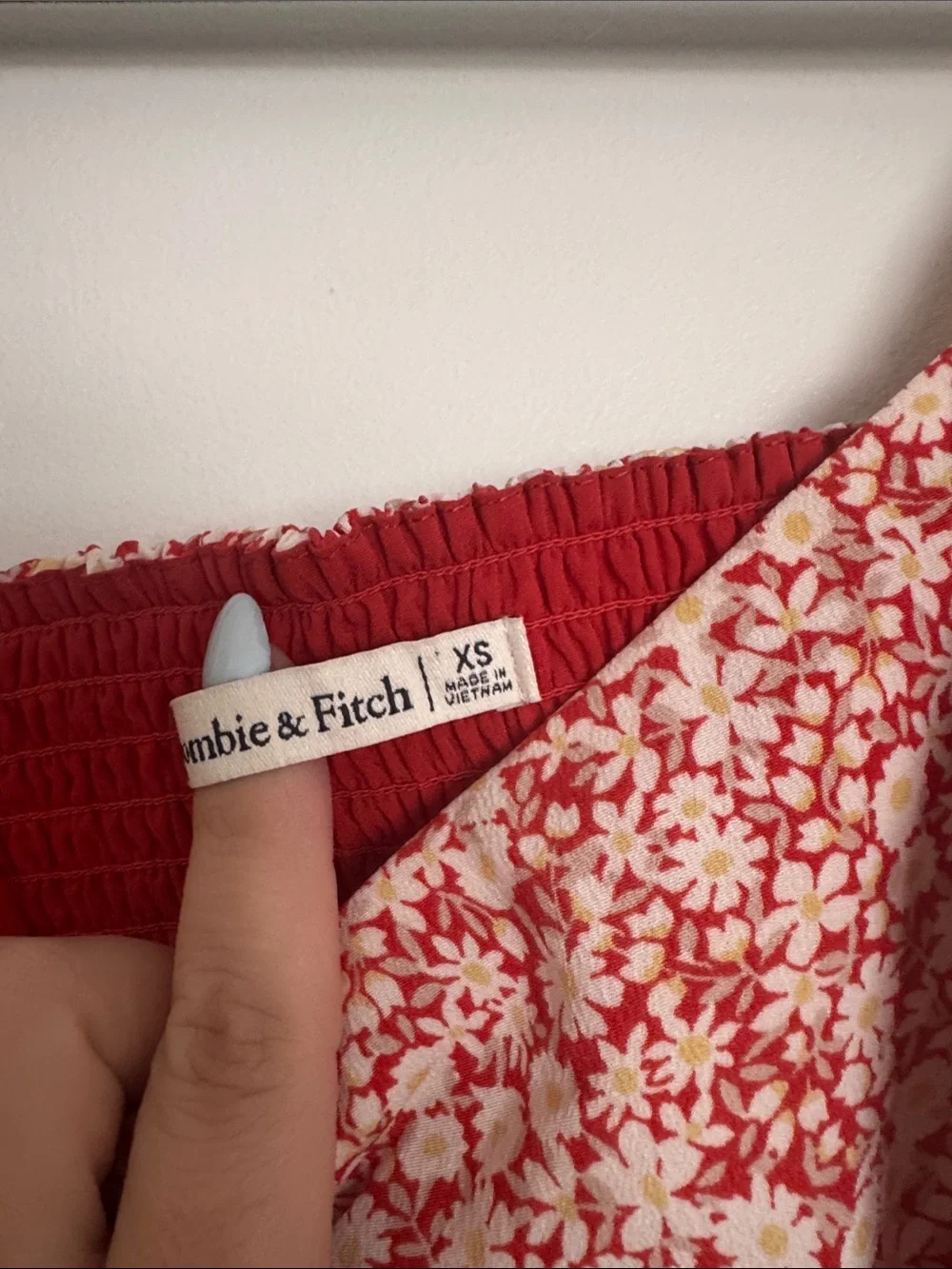 Abercrombie & Fitch Floral Puff-Sleeve Top
